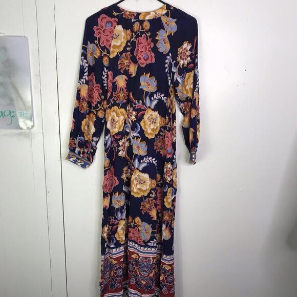 Soft Surroundings Dress Womens PS Parry Maxi Colorful Floral Maximalist Tapestry - Picture 6 of 10